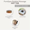 040cd24f-616c-4a24-9726-c25d830f85c4.31fa3ee2c2675cd17477c330aeba3e55.jpg Intex: PureSpa: Sahara Tan Inflatable Hot Tub Set – 6 Person – 85″ Round Outdoor Heated Bubble Spa, Jet Massage, Cover, Hard Water Treatment System