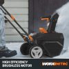Worx WG471 40V Power Share 20″ Cordless Snow Blower with Brushless Motor