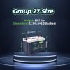 12V 120AH Group 27 LiFePO4 Battery Cranking & Deep Cycle Lithium Battery (Dual Purpose)
