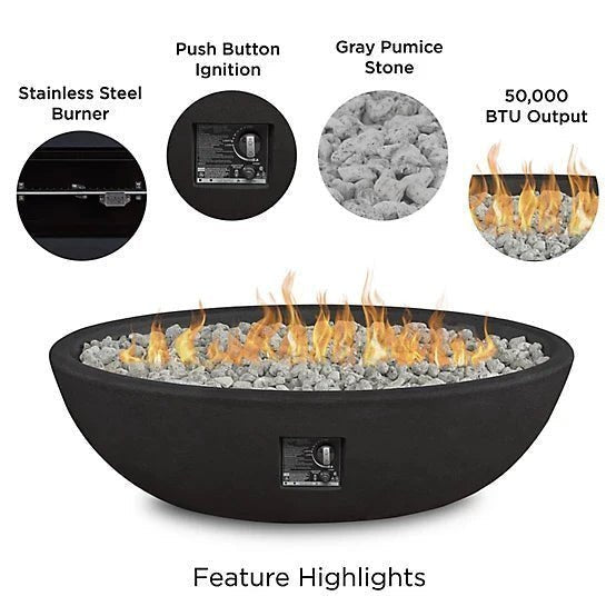 1701980_A1.jpg Real Flame 48.25 in. x 28.25 in. Riverside Oval Propane Gas Fire Bowl, Shale