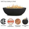 1701980_A3.jpg Real Flame 48.25 in. x 28.25 in. Riverside Oval Propane Gas Fire Bowl, Shale