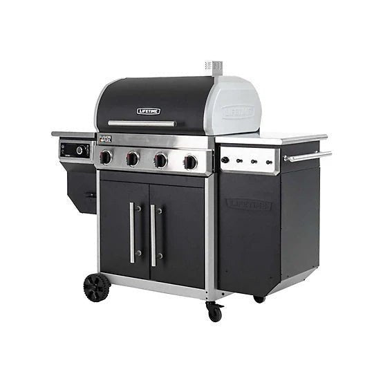 1900877.jpg Lifetime 742 sq. in. Pellet Smoker and Grill Combo