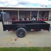 5′ X 10′ Utility Trailer Straight Deck 18″ Sides Tall Gate