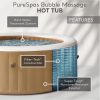 2b36895d-a764-467b-b598-29853313112a.32fc70210db08d7de45e45113370618c.jpg Intex: PureSpa: Sahara Tan Inflatable Hot Tub Set – 6 Person – 85″ Round Outdoor Heated Bubble Spa, Jet Massage, Cover, Hard Water Treatment System