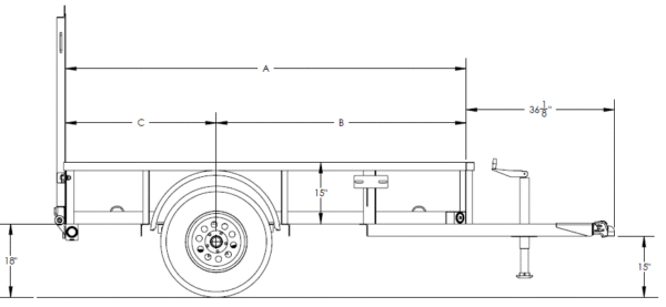 35sadia-600x277-1.png Big Tex Single Axle Utility Trailer | 35SA