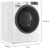 Whirlpool WFW5720RW 4.5 cu. ft. Smart Front Load Washer FreshFlow Vent System