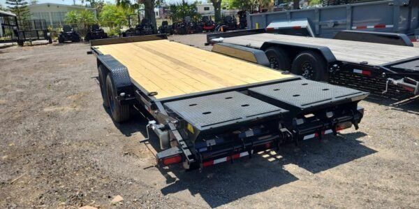 438069695_1554514985095039_6779458983750268490_n-600x299-1.jpg 22 Foot Big Tex Super Duty Tandem Axle with Mega Ramp Black Equipment Trailer (16ET-19BK+3MR)