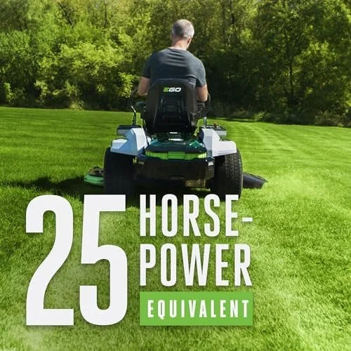 5-137-1.jpg EGO Power+ Electric Riding Lawn Mower, 52″ Deck with Zero Turn Radius, Includes (6) 56V 12.0Ah Batteries and Chargers – ZT5207L