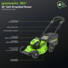 Greenworks 80V 21″ Cordless Self-Propelled Lawn Mowers.