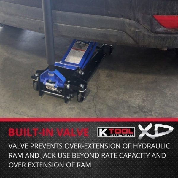 K Tool Heavy-Duty Low-Profile 3.33 Ton Floor Jack