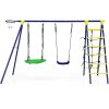 5-in-1-outdoor-kids-swing-set-with-a-shaped-metal-frame-and-ground-stake.jpg Ultimate 5-In-1 Outdoor Kids Swing Set with Sturdy A-Frame Metal Construction and Secure Ground Stakes