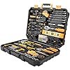 510odzKnicL._AC_US100.jpg DEKOPRO 228 Piece Socket Wrench Auto Repair Tool Combination Package Mixed Tool Set Hand Tool Kit with Plastic Toolbox Storage Case
