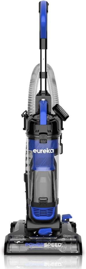 51NTk4t3oJL._AC_SX679.jpg Eureka Lightweight Powerful Upright Vacuum Cleaner for Carpet and Hard Floor, PowerSpeed, New Model,Blue,black/New Model