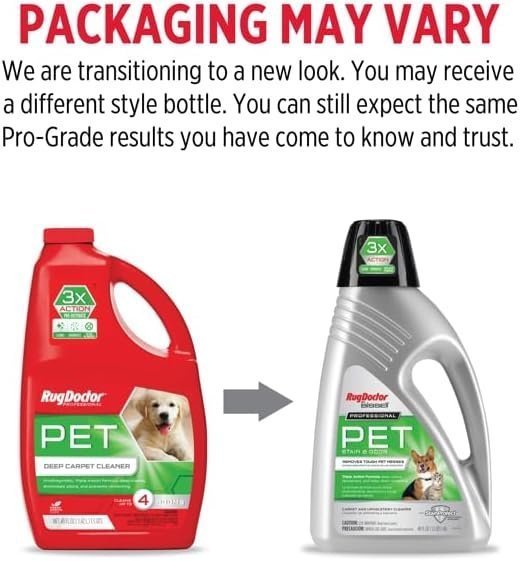 51bNPD946fL._AC-1.jpg Rug Doctor X3 Commercial Carpet Cleaner Pet Pro Pack with Stain & Odor Removers