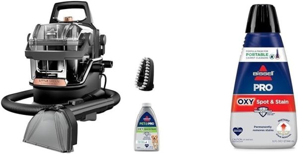 51x8U1Q2rbL._AC_SL1001-2.jpg BISSELL Little Green HydroSteam 3618 Portable Carpet & Upholstery Cleaner