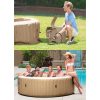 554cf980-be3d-403d-8913-f36e597886fd.e3e832b30ccd87a3437f2b6071e38667.jpg Intex: PureSpa: Sahara Tan Inflatable Hot Tub Set – 6 Person – 85″ Round Outdoor Heated Bubble Spa, Jet Massage, Cover, Hard Water Treatment System