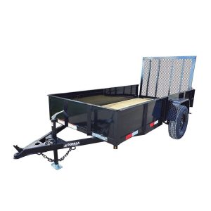 5x12x2utility.jpg 5′ X 10′ Utility Trailer Straight Deck 18″ Sides Tall Gate