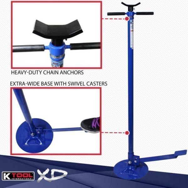 6-39.jpg K Tool 3/4 Ton Under Hoist Jack Stand with Pedal