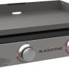 61-7hTvmsHL._AC_SL1500.jpg Blackstone 22″ Portable Tabletop Griddle – Dual Burner Flat Top Grill, 24,000 BTU Propane with Stainless Steel Faceplate & Rear Grease System