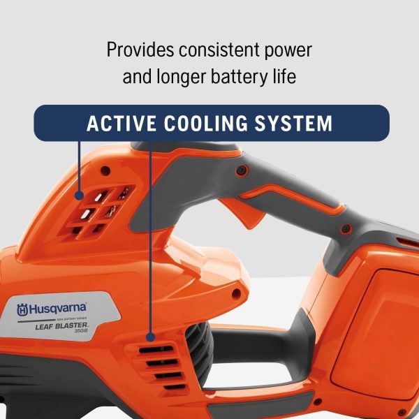 61Mz5vHUv6L._SL1500-3.jpg Husqvarna Leaf Blaster 350iB Cordless Leaf Blower 200 MPH, 40V Battery Included