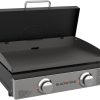 61iQMHtM7oL._AC_SL1500.jpg Blackstone 22″ Portable Tabletop Griddle – Dual Burner Flat Top Grill, 24,000 BTU Propane with Stainless Steel Faceplate & Rear Grease System