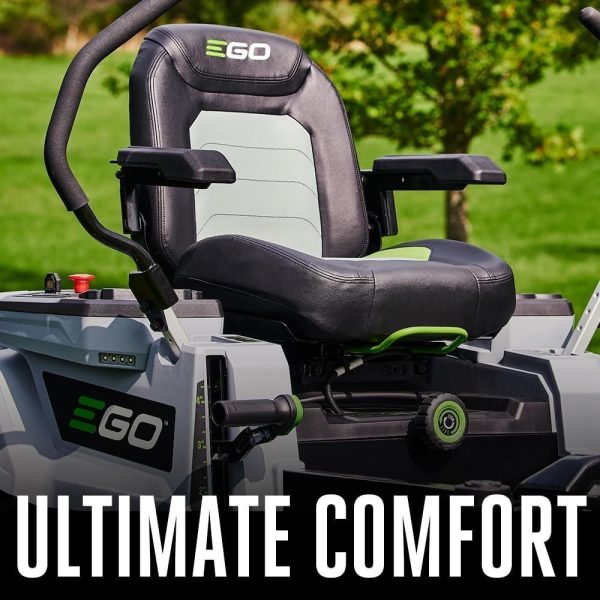 61rpzLvLgtL._AC_SL1000-1.jpg EGO Power+ Electric Riding Lawn Mower, 42″ Deck with Zero Turn Radius, Includes (4) 56V 10.0Ah Batteries and Charger – ZT4204L