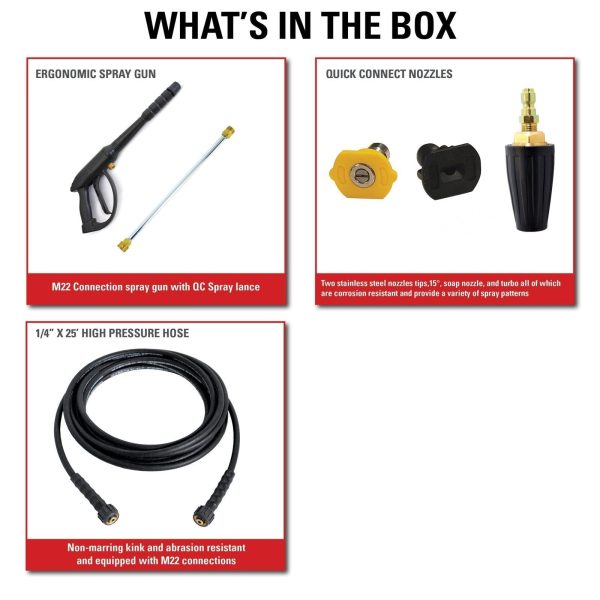 63937424.jpg SIMPSON 1.2-GPM Clean Machine 2300 PSI 1.2-GPM Cold Water Electric Pressure Washer with 3 Spray Tips (Battery Included) CM60976