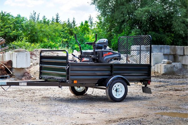 65093313.jpg DK2 5-ft x 7-ft Steel Utility Trailer with Ramp Gate ( 1639-lb Capacity ) 2491711