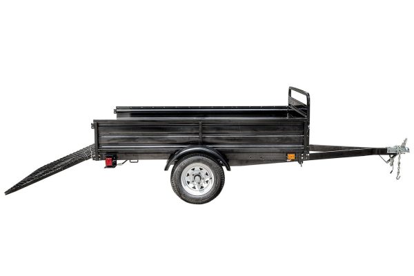 65093317.jpg DK2 5-ft x 7-ft Steel Utility Trailer with Ramp Gate ( 1639-lb Capacity ) 2491711