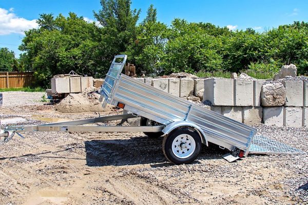 65101729.jpg DK2 5-ft x 7-ft Steel Utility Trailer with Ramp Gate ( 1639-lb Capacity ) 2491713