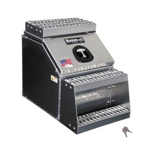 65947778.jpg Buyers Products 28-in x 24-in x 18-in Smooth Aluminum Step Box Truck Tool Box 1705281