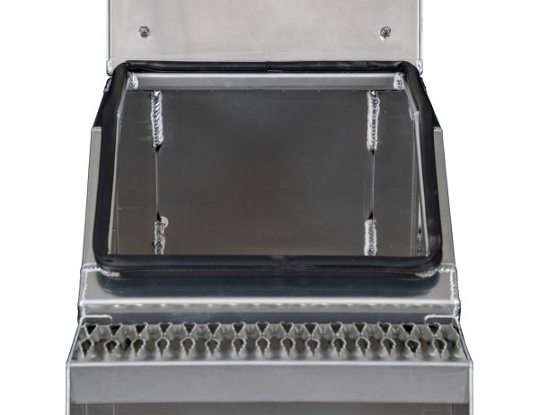 65947787.jpg Buyers Products 28-in x 24-in x 18-in Smooth Aluminum Step Box Truck Tool Box 1705281