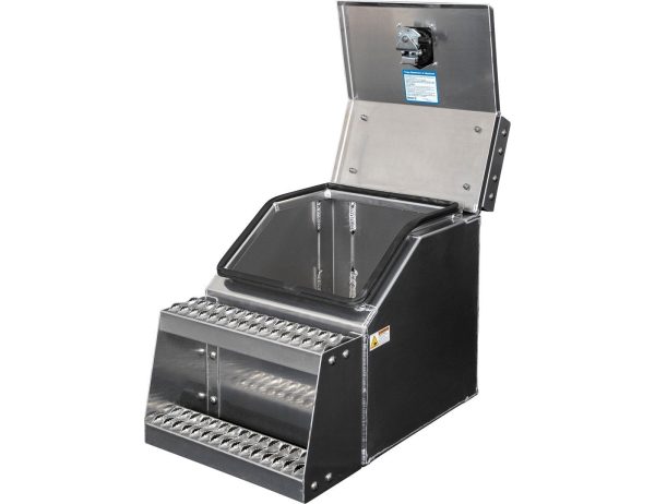 65947791.jpg Buyers Products 28-in x 24-in x 18-in Smooth Aluminum Step Box Truck Tool Box 1705281