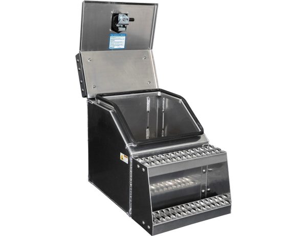 65947798.jpg Buyers Products 28-in x 24-in x 18-in Smooth Aluminum Step Box Truck Tool Box 1705281