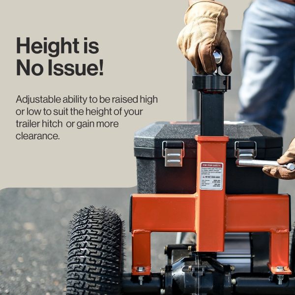 67286349.jpg SuperHandy 2800-lb Capacity 3-Wheel Orange Steel Dolly GUO041