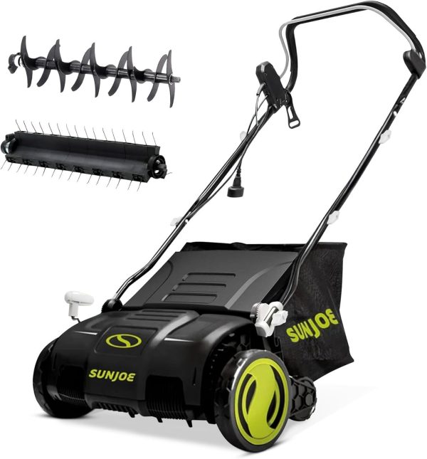 7113HP5KLKL._AC_SL1500-1.jpg Sun Joe AJ805E 13A Electric Dethatcher & Scarifier, 15 in.