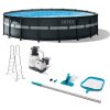 71Fo4xDd_hL.jpg Intex Ultra XTR Frame 18′ x 52″ Above Ground Swimming Pool with Sand Filter Pump, Ladder, Cover, & Maintenance Accessory Kit with Vacuum and Skimmer
