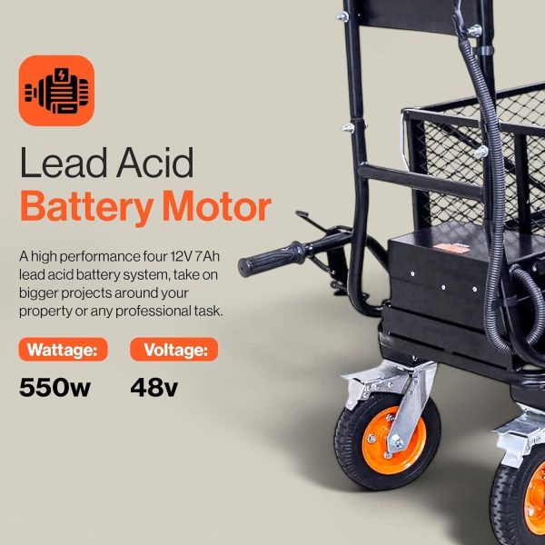 71I1n4xXP0L._AC_SL1500-1.jpg SuperHandy 48V Electric Power Wagon Utility Cart, 660 lb Load, 1000 lb Hauling Capacity