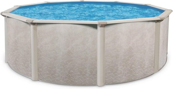 71PN5L-TCZL._AC_SL1500-1_9f9e8897-9f98-475e-bcb6-f2b0cd6affe8.jpg Aquarian 21ft x 52in Round Steel-Frame Above Ground Swimming Pool – Phoenix Series, DIY Outdoor Backyard Pool