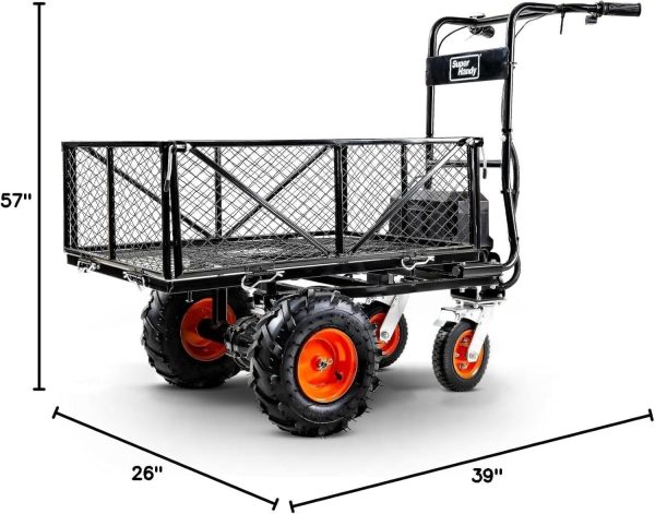 71blZKADWmL._AC_SL1500-1.jpg SuperHandy 48V Electric Power Wagon Utility Cart, 660 lb Load, 1000 lb Hauling Capacity