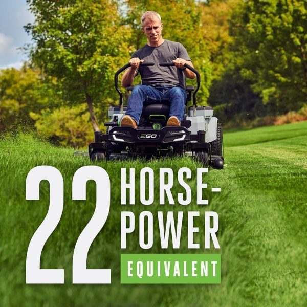 71veYMHNg-L._AC_SL1000-1.jpg EGO Power+ Electric Riding Lawn Mower, 42″ Deck with Zero Turn Radius, Includes (4) 56V 10.0Ah Batteries and Charger – ZT4204L
