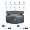 Wave Atlantic 6 Person Round Inflatable Hot Tub, Navy