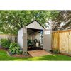 7ft.3in.Wx7ft.3in.DPlasticStorageShed-1-1-2-1.jpg Rubbermaid 7×7 Ft Durable Weatherproof Resin Outdoor Storage Shed