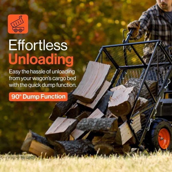 816swyjOalL._AC_SL1500-1.jpg SuperHandy 48V Electric Power Wagon Utility Cart, 660 lb Load, 1000 lb Hauling Capacity
