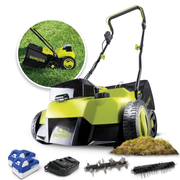 81IZtF1jNDL-1.jpg Sun Joe AJ805E 13A Electric Dethatcher & Scarifier, 15 in.