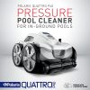 81KdgNIwAvL.jpg Polaris Quattro P40 Pressure Side Pool Cleaner for All In-Ground Pool Surfaces, Large-Capacity Dual Filtration Canister, 31′ Hose & Transparent Lid to View Debris