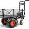 81ngKZJSbGL._AC_SL1500-1.jpg SuperHandy 48V Electric Power Wagon Utility Cart, 660 lb Load, 1000 lb Hauling Capacity
