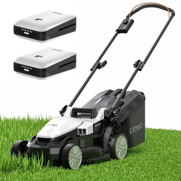 81qAGmVKQtL.jpg Litheli 13″ 20V Cordless Lawn Mower with 4.0Ah Battery