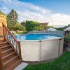 81tjJQDgGGL._AC_SL1500_06311ff1-d94c-4875-a59e-8c1652d5b553.jpg Aquarian 21ft x 52in Round Steel-Frame Above Ground Swimming Pool – Phoenix Series, DIY Outdoor Backyard Pool
