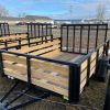7×10 Heavy-Duty Utility Trailer – Single Axle with Wood Floor & LED Lights